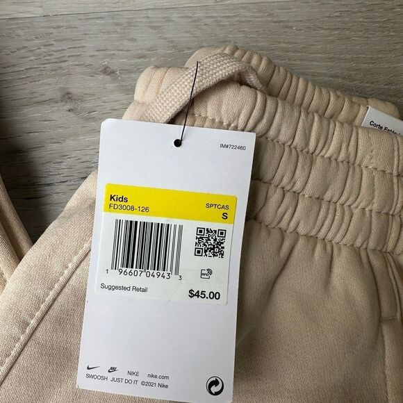NIKE SPORTSWEAR CLUB FLEECE JOGGER PANTS‎ BEIGE SIZE Small NWT in packaging - Picture 6 of 6